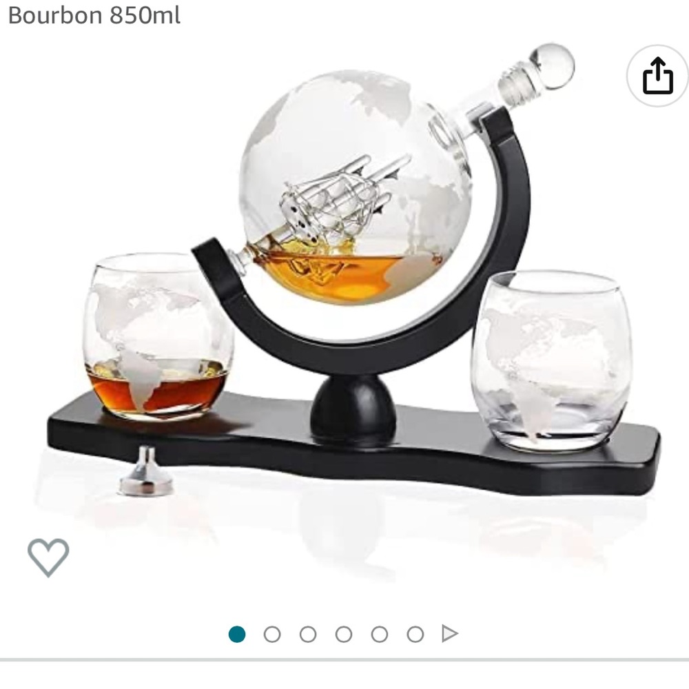 Globe whisky stand